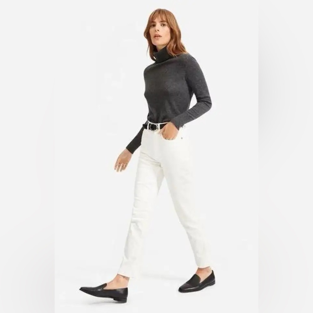 Everlane The Original Cheeky Jean in Bone, Size 25